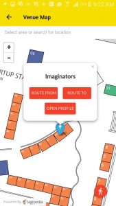 Imaginators on #RiseUp16 venue map