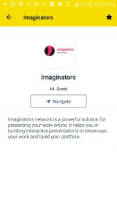 Imaginators profile on #RiseUp16 mobile application by Eventtus